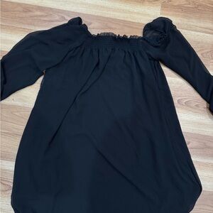 Aritzia Wilfred Black babydoll dress